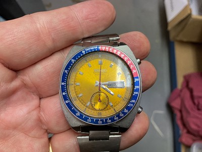 Lot 764 - 1970s Seiko Chronograph Automatic stainless steel wristwatch