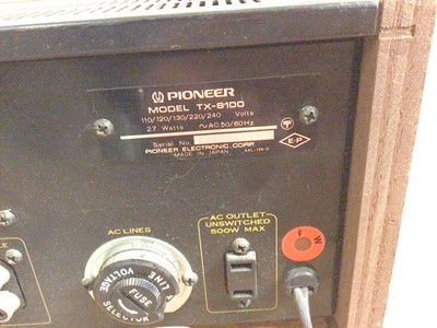 Lot 2285 - Group of audio equipment, including a Pioneer TX-8100 stereo tuner, Armstrong 521 amplifier, boombox, etc