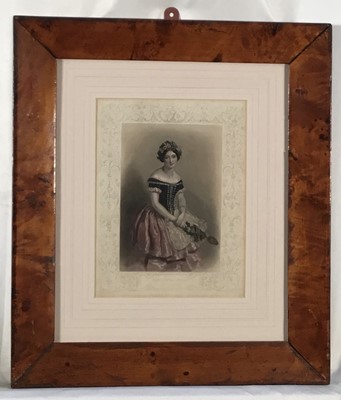 Lot 82 - Carlotta Grisi 'La Giselle' hand-coloured stipple engraving by H. Robinson after Chalon