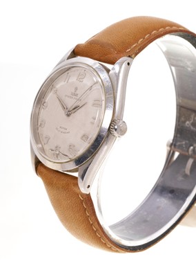 Lot 706 - 1960s Tudor Oyster Prince stainless steel wristwatch on tan leather strap