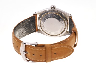 Lot 706 - 1960s Tudor Oyster Prince stainless steel wristwatch on tan leather strap