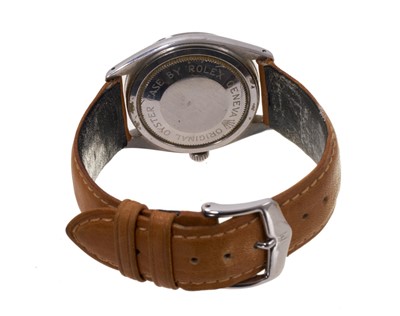 Lot 706 - 1960s Tudor Oyster Prince stainless steel wristwatch on tan leather strap