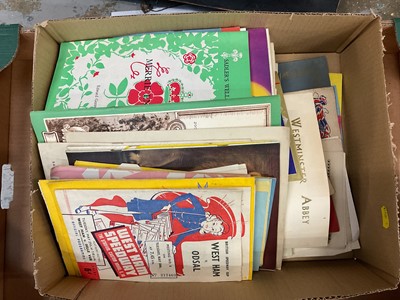 Lot 55 - Collection of 1940s-1960s programmes to include West Ham Stadium Speedway, theatre programmes etc