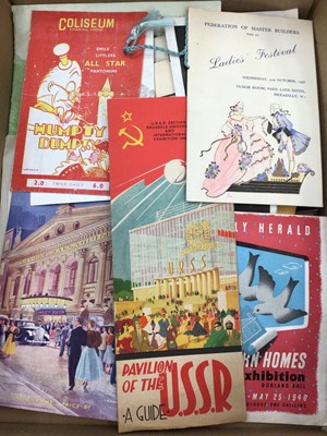 Lot 55 - Collection of 1940s-1960s programmes to include West Ham Stadium Speedway, theatre programmes etc