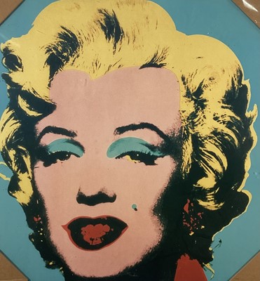 Lot 27 - Print of Marilyn Monroe after Andy Warhol, 64cm x 64cm, framed