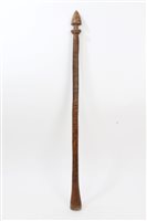 Lot 1008 - Oceanic Vanuatu tribal war club carved with...