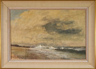 Lot *Edward Seago (1910-1974) oil on canvas - North Sea Breaker, signed, titled verso, 51cm x 76cm, framed