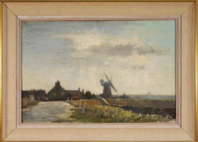 Lot Edward Seago (1910-1974) oil on canvas - Norfolk farm, 51cm x 76cm, framed