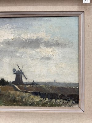 Lot 1076 - *Edward Seago (1910-1974) oil on canvas - Norfolk Farm, 51cm x 76cm, framed