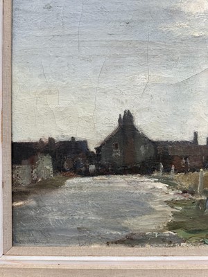 Lot 1076 - *Edward Seago (1910-1974) oil on canvas - Norfolk Farm, 51cm x 76cm, framed
