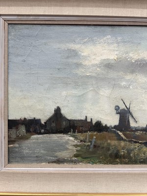 Lot 1076 - *Edward Seago (1910-1974) oil on canvas - Norfolk Farm, 51cm x 76cm, framed
