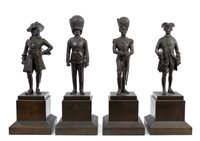 Lot 1013 - Set of four military figures - comprising...