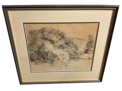 Lot 280 - Ernest Greenwood (1913-2009) pencil - Landscape