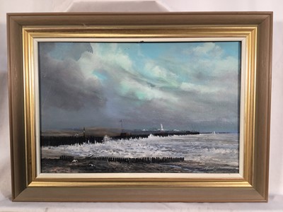 Lot 157 - Alfred Saunders (20th century) group of four oils, East Anglian scenes, signed, the largest 20cm x 30cm, framed