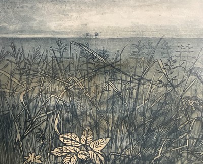 Lot 1166 - *Richard Bawden (1936-2024) signed coloured etching - 'The Rainbow', 1/60, 53cm x 41cm, in glazed frame