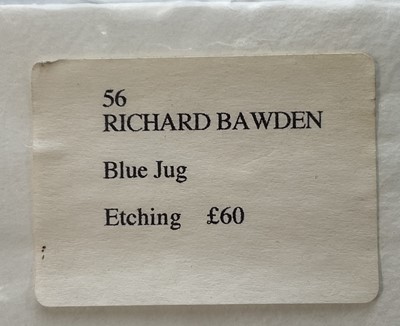 Lot 1167 - *Richard Bawden (1936-2024) signed coloured etching - 'The Blue Jug', 8/85, unframed, 58cm x 51cm