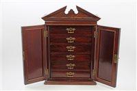 Lot 1018 - Late Victorian mahogany collectors' cabinet...