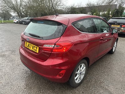 Lot 1 - 2017 Ford Fiesta Zetec, 1.1 petrol, manual, 3 door hatchback, reg. no. EJ67 VCZ