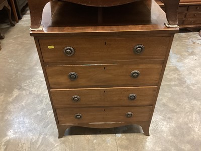 Lot 1226 - Regency small size bedside chest with four drawers