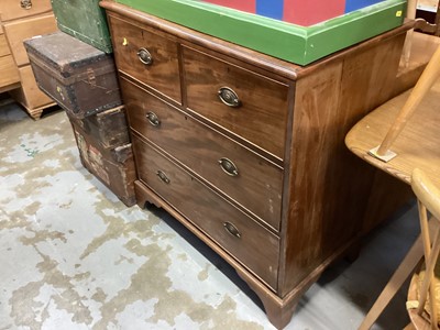 Lot 1217 - Regency mahogany chest of two over two long drawers