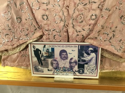 Lot 26 - Richard Drew, known as Zacron (British, 1943-2012) stage costume, embroidered shirt, in glazed frame