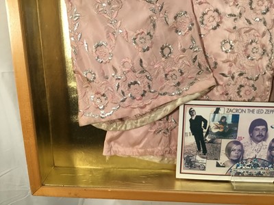 Lot 26 - Richard Drew, known as Zacron (British, 1943-2012) stage costume, embroidered shirt, in glazed frame