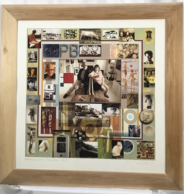 Lot 277 - Richard Drew, known as Zacron (British, 1943-2012) archival print - portrait of an artist - Peter Baldwin, signed, titled and numbered 2/50, image 57 x 57cm, glazed frame