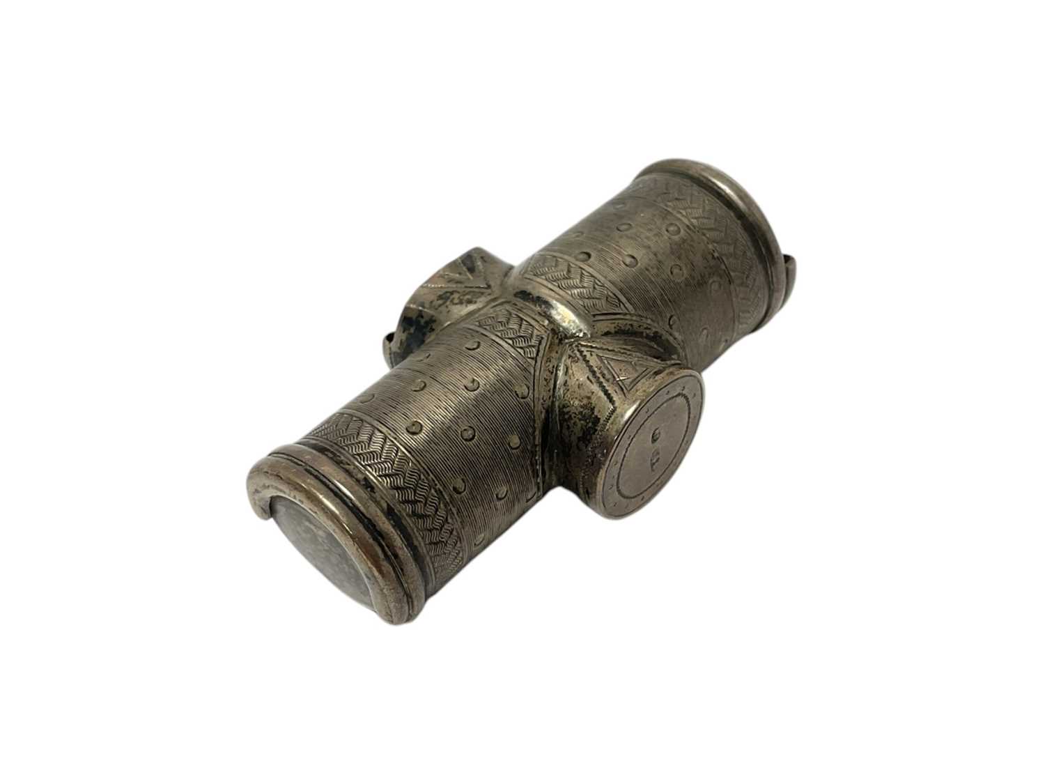 Lot 347 - 19th century Russian silver coin holder