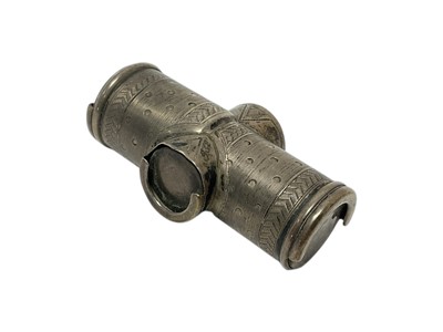 Lot 347 - 19th century Russian silver coin holder