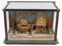 Lot 986 - Unusual 19th century cork diorama model of a...