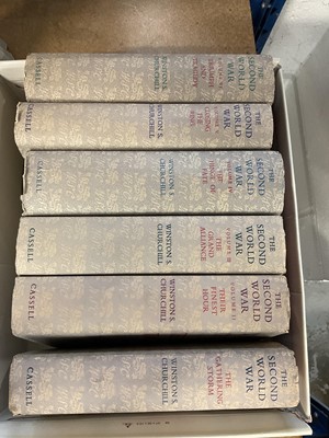 Lot 74 - Set of six volumes 'The Second World War' by Winston Churchill, published by Cassell