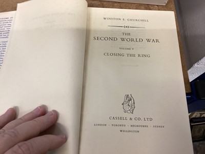 Lot 74 - Set of six volumes 'The Second World War' by Winston Churchill, published by Cassell