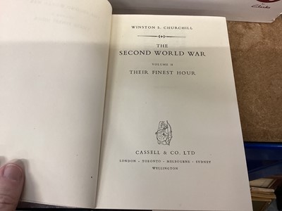 Lot 74 - Set of six volumes 'The Second World War' by Winston Churchill, published by Cassell