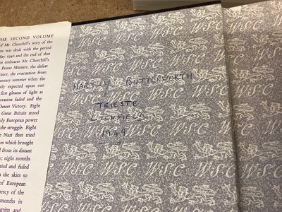 Lot 74 - Set of six volumes 'The Second World War' by Winston Churchill, published by Cassell
