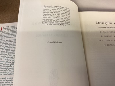 Lot 74 - Set of six volumes 'The Second World War' by Winston Churchill, published by Cassell