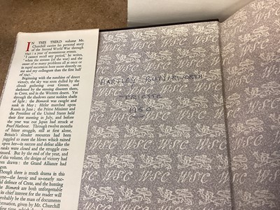 Lot 74 - Set of six volumes 'The Second World War' by Winston Churchill, published by Cassell