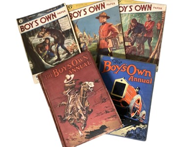 Lot 719 - Boy's Own 1930's papers & 1960's magazines, plus Girls Realm Annuals early 1900's eight volumes (2 boxes)