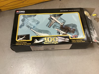 Lot 470 - Three boxes of model planes and vehicles