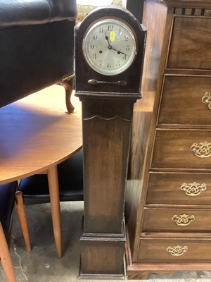 Lot 1325 - Miniature long case clock