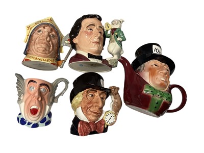 Lot 48 - Royal Doulton Lewis Carroll's character jugs and others, plus Alice in Wonderland ornaments (10 boxes)