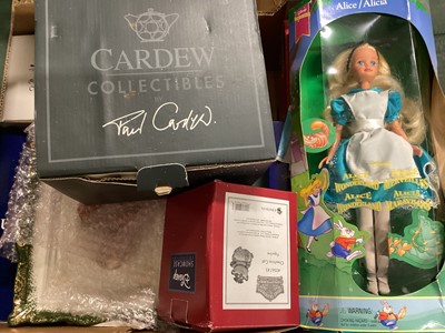Lot 48 - Royal Doulton Lewis Carroll's character jugs and others, plus Alice in Wonderland ornaments (10 boxes)