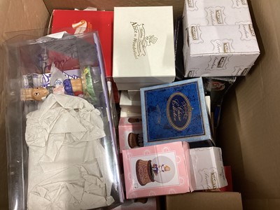 Lot 48 - Royal Doulton Lewis Carroll's character jugs and others, plus Alice in Wonderland ornaments (10 boxes)