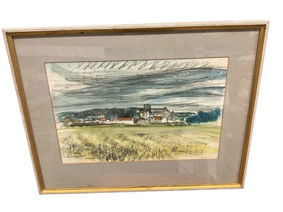 Lot 605 - A R Hundlebey, watercolour - Cley, Norfolk