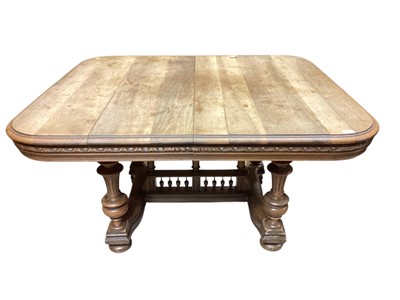 Lot 1221 - French walnut kitchen table