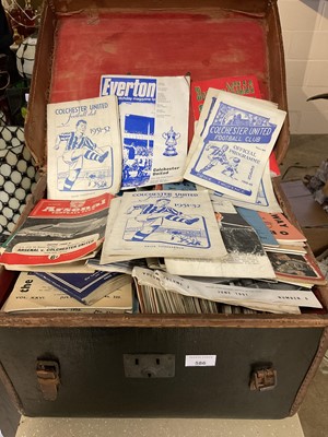 Lot 586 - Collection of vintage football programmes, etc