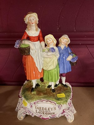 Lot 749 - Dresden Yardley's lavender advertising figurine