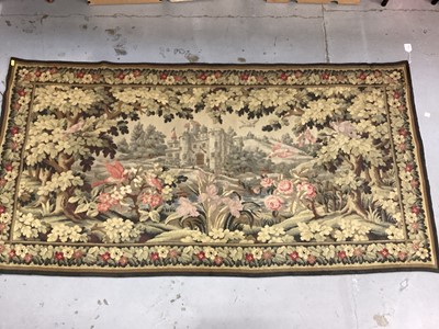 Lot 1420 - Old French tapestry wall hanging