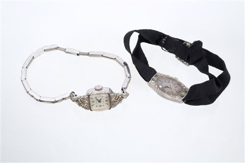 Lot 849 - 1920s Art Deco ladies' cocktail wristWatches...