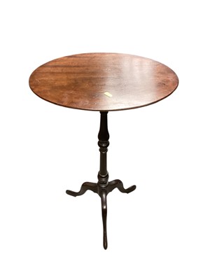 Lot 1257 - Antique mahogany oval wine table