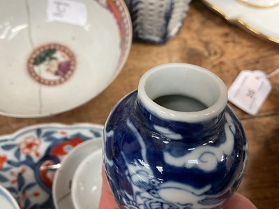 Lot 31 - Group of Oriental china, including 18th century Chinese famille rose bowl, blue and white prunus vase, etc